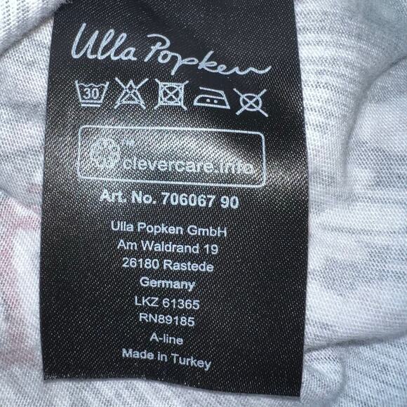 Ulla Popken women’s size L sleeveless gray geometric print WhimsyGoth tunic top - Picture 6 of 7